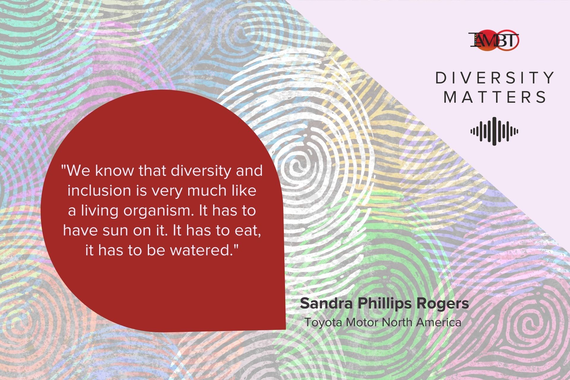 Diversity Matters, Sandra Phillips Rogers Quote